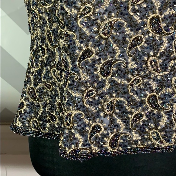 VTG Adrienna Papell 6 special occasion evening top - Picture 7 of 11